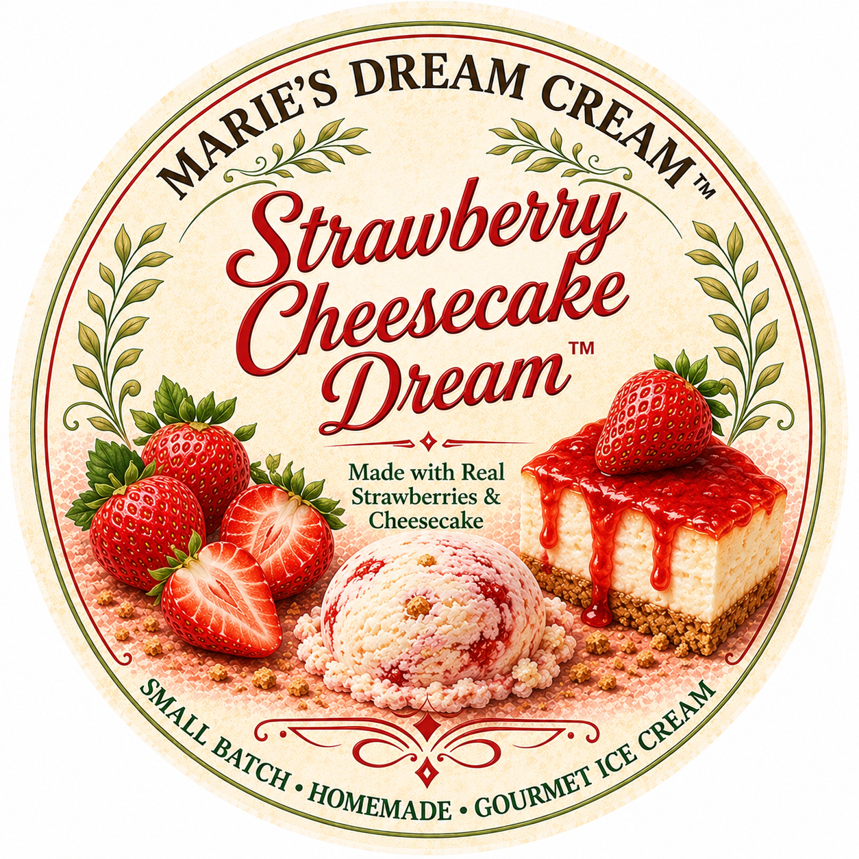Strawberry Cheesecake Ice Cream